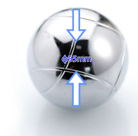 Ensemble de 8 boules de pétanque de 55mm personnalisable paquet de sac à main de jeu de sport en acier inoxydable pour les sports de plein air