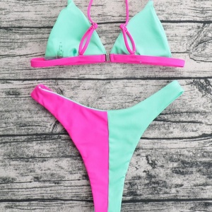 Customizable Color/Logo/Fabric Premium Swimwear <strong>Set</strong> Direct Factory Custom Women's Female Two-Piece <strong>Green</strong> <strong>Bikini</strong> <strong>Set</strong> - Product Image 4