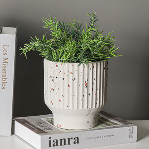 <span class=keywords><strong>Maceta</strong></span> de cemento molido <span class=keywords><strong>Maceta</strong></span> de punto de pulverización <span class=keywords><strong>circular</strong></span> para decoración del hogar - Product Image 5