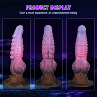 Nouveau Dildo Tentacule de Pieuvre Best-Seller |   Plug anal en silicone de style alien en forme de pieuvre |   Dildo réaliste, dilatateur anal SM |   Jouet pour adultes