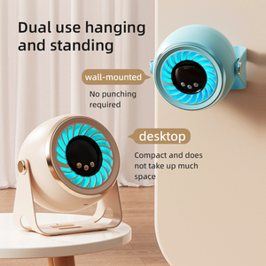 Yixuan พัดลมตั้งโต๊ะแบบพกพาชาร์จไฟได้2 in 1สำหรับใช้ในครัวเรือนการเดินทางขนาดเล็กสำหรับใช้ในครัวเรือน - Product Image 5