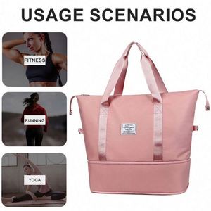 Bolsa de Viaje Plegable de Gran Capacidad, Impermeable, Deportiva, para Gimnasio, para Mujer - Product Image 5