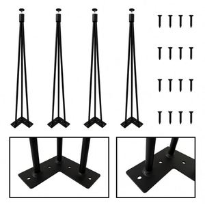 Patas Modernas de Acero Tipo Horquilla para Mesa de Comedor, Mesa de Centro, Sofá, Mueble - Patas Duraderas para Muebles de Exterior y Dormitorio - Product Image 3