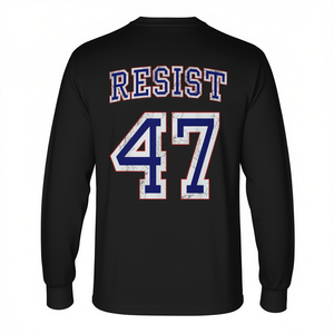 T-shirt a maniche lunghe con grafica effetto invecchiato Resist 47 Retro - Product Image 2