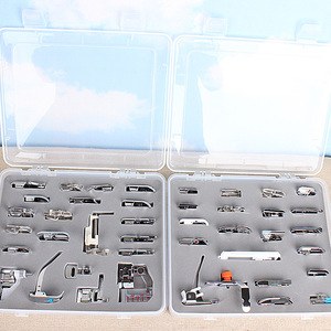 Kit de pieds presseurs pour machine à coudre, tricoter et crocheter, pour points invisibles et reçus, 32/42/48/52 pièces - Product Image 5