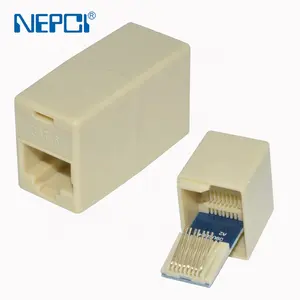 Rete Ethernet Extender UTP/STP 8 p8c RJ45 CAT5E CAT6 Jack Keystone da femmina a femmina rettilineo RJ45 accoppiatore