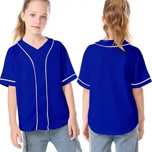 Camisetas de Béisbol para Niños con Cuello y Logotipo Personalizado Cosido, con Etiqueta Personalizada - Product Image 2