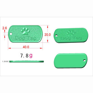 Targhetta per Collare per Animali Domestici in Lega di Zinco con Logo Personalizzato, Bronzo Antico, Stampa Fustellata, Chiusura di Sicurezza e Impronta di Zampa Placcata - Product Image 6