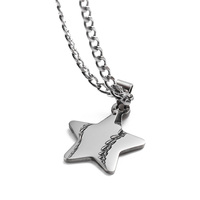 2024 nouvelle mode bijoux colliers personnalisé or argent plaqué émail collier pendentif Logo 2d 3D lettre filles femmes collier