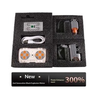 Kit de construction d'accessoires pour boîtier de batterie et ensemble d'alimentation Tech Plastic Mechanical Set Modified Monster Motor Black Panther