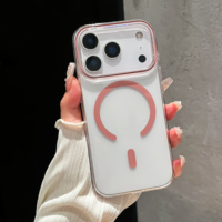 Chargement sans fil pour iPhone 11 12 13 14 15 16 Pro Max Plus 17 Pro Max Air Mobile Phone Case Magnetic Phone Cover