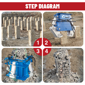 Broyeur de pile à quatre griffes BEIYI avec moteur-quadruple <span class=keywords><strong>pour</strong></span> la pression de 320KN de rupture de pile <span class=keywords><strong>pour</strong></span> les excavatrices> 20T - Product Image 4