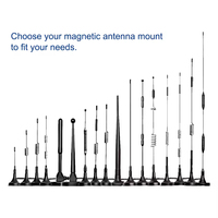 Antenne externe 4G LTE 2dBi large bande 698-2700MHz pour connecteur mâle 1.5 VSWR avec aimant arrière intégré pour armoire industrielle et passerelle sans fil
