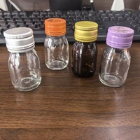 Bouteilles en verre transparent mini de 30 ml 40 g à prix abordable pour jus, shots, boissons énergisantes, aliments en conserve et bonbons avec bouchon en aluminium (qualité alimentaire)