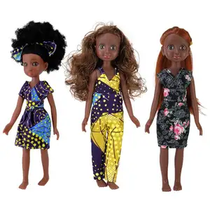 China Factory Frozen African American Pretty Girl Doll Wigs Toys For Girls