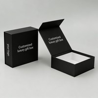 Boîte cadeau magnétique vide de qualité supérieure avec design imprimé personnalisé, emballage de produits de soin de la peau et de parfums, boîte en carton rigide de luxe