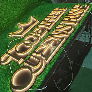 Enseignes de lettres DEL en métal avec logo rétroéclairé en acier inoxydable enseignes d'extérieur avec logo 3d enseigne lumineuse DEL personnalisée pour les entreprises - Product Image 6