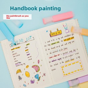 Paquete de 6 Marcadores <span class=keywords><strong>Pastel</strong></span> al por Mayor, Marcadores de Colores Macaron con Logotipo Personalizado, sin Derrames, para Estudiantes y Oficinas - Product Image 4