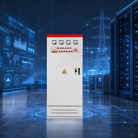 Panneau PFC basse tension professionnel série GGJ 400V pour intérieur, 60kvar-420kvar, avec protections multiples pour l'automatisation des bâtiments