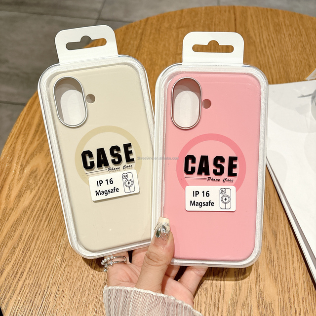Magetic Silicone Back Cover Metal Frame iPhone 16 Pro Max