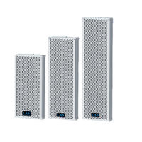 Altavoz de Columna LAS LCS-810 820 830 para Interiores/Exteriores, de Aleación de Aluminio, Impermeable, 10W, Entrada Balanceada XLR, Sin Fuente de Alimentación