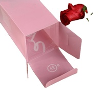 Boîtes d'emballage en plastique transparentes pliables personnalisées avec impression à chaud pour parfum féminin