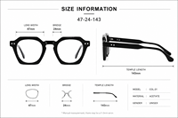Vente en gros Nouvelles Lunettes Rétro Artisanales à Monture en Acétate Fabrication de Lunettes Prêtes à l'emploi Montures de Lunettes Homme