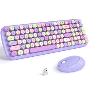 Combo <span class=keywords><strong>de</strong></span> Teclado y Ratón Inalámbrico Retro OEM SMK-646390AG, Teclas <span class=keywords><strong>de</strong></span> <span class=keywords><strong>Colores</strong></span> Variados, MOFii Candy Plus - Product Image 4