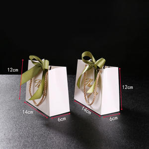 Boîte de bonbons de mariage de luxe sac en papier Design créatif Sac en papier à provisions cadeau avec nœud Sac en papier personnalisé pour parfums et cosmétiques - Product Image 5