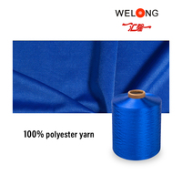 Offre Spéciale Fil Texturé 100% Polyester DTY 120D/48F, Écologique, Anti-bactérien, Teint, Anti-boulochage