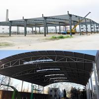 Cochera Prefabricada de Acero, Estructuras de Acero para Almacenamiento, Cancha de Baloncesto Prefabricada de Acero