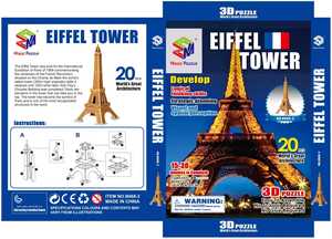 Fuente Única de Fábrica, Venta al por Mayor, Plataformas 2026, Rompecabezas 3D Educativo DIY para Niños, <span class=keywords><strong>Torre</strong></span> <span class=keywords><strong>Eiffel</strong></span>, Gran Venta - Product Image 2
