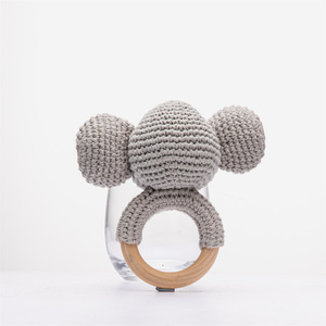 <span class=keywords><strong>Sonaglio</strong></span> per Neonati Fatto a Mano all'Uncinetto, Anello da Dentizione in Legno, Giocattolo <span class=keywords><strong>Sonaglio</strong></span> <span class=keywords><strong>Amigurumi</strong></span> a Forma di Animale, Regalo per Neonati, Giocattoli Sensoriali Montessori - Product Image 5
