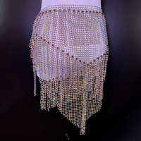 Nouvelle Chaîne de Taille Multicouche Scintillante en Strass et Paillettes, Écharpe de Hanches pour Femme, Idéale pour la Danse du Ventre et les Spectacles en Boîte de Nuit
