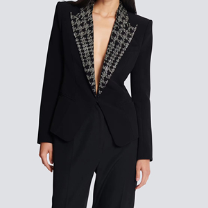 Blazer Clásico Oficial para Mujer, Tejido Transpirable, Diseño Ajustado, Perfecto para Profesionales de Oficina, Reuniones Formales de Negocios - Product Image 3