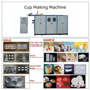 Machine de thermoformage de gobelets en plastique d'<span class=keywords><strong>occasion</strong></span> Machine de fabrication de tasses à café en plastique entièrement automatique Machine de fabrication de tasses en plastique à usage unique - Product Image 2