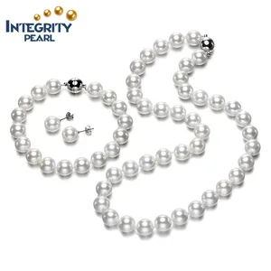 Exquisite women is pearl necklace High quality stainless steel fashion jewelry