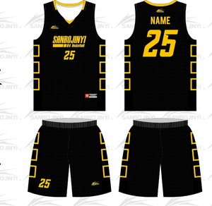 Pakaian Latihan Bola Basket HBG Bernapas Cepat Kering Set Jersey dan Celana Pendek Bola Basket Seragam Bola Basket Dewasa Set Pria - Product Image 3