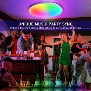 Vòng ứng dụng từ xa rgbww Đèn trần có thể lựa chọn màu sắc bề mặt gắn kết dẫn ánh sáng trần cho trò chơi nhà phòng - Product Image 2