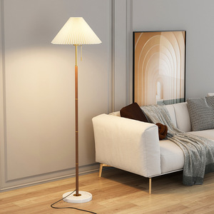 Lámpara de Pie Metálica Escandinava con Pantalla de Papel en Color Blanco Hueso, Base LED E26, Altura Ajustable, Luz Cálida Regulable 3500K - Product Image 2