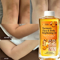 Huile Super Blanchissante au Curcuma Luxfume Private Label 500ml, Anti-Taches Brunes, Anti-Âge, Huile Essentielle Naturelle pour le Visage et le Corps