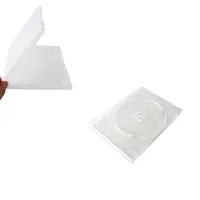 Custodia per imballaggio in plastica trasparente custodia per Cd Dvdr nera senza mozzo 14mm 22mm 27mm 7mm film a disco custodia sottile per Cd Dvd