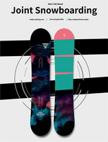 Planche de ski tout-terrain pour homme, légère, écologique, surdimensionnée, avec pointe bidirectionnelle, importée d'Europe