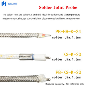 Termocoppia di tipo K, RTD piccolo a estremità esposta HH-K-24 XS-K-24 1000 ℃   Filo di Misurazione in Fibra Ceramica per Alte <span class=keywords><strong>Temperature</strong></span> - Product Image 5