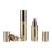 Bouteille de voyage portable de 15 ml, 30 ml, 50 ml, flacon pompe pour lotion, peut être utilisée pour les cosmétiques, le corps du flacon en AS