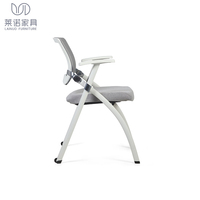 Chaise de conférence pliable empilable avec accoudoirs, chaise d'étude pour adultes et étudiants avec roulettes