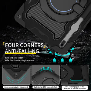 Étui de protection pour <span class=keywords><strong>Samsung</strong></span> Tab S7 + S8 + <span class=keywords><strong>S7fe</strong></span> coloré robuste Durable à l'épreuve des empreintes digitales couverture de <span class=keywords><strong>tablette</strong></span> pour enfants - Product Image 2