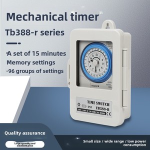 Minuteries mécaniques TB35 TB388R TB358K TB388N9E TB35N, interrupteur horaire avec batterie intégrée, contrôle 24 heures, 16A 100-240V, OEM ODM - Product Image 5