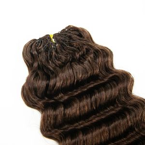 Extensions de cheveux humains Remy au crochet, invisibles, de haute qualité, double trame, personnalisables en ondulations et couleurs, tissage machine double trame - Product Image 2