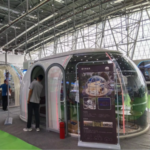 Moderna Casa Container a Cupola Ellittica in PC Trasparente per Feste all'Aperto, Sala <span class=keywords><strong>VIP</strong></span>, Campeggio, Pod per Ristorazione a Bolla per Tutte le Stagioni - Product Image 4